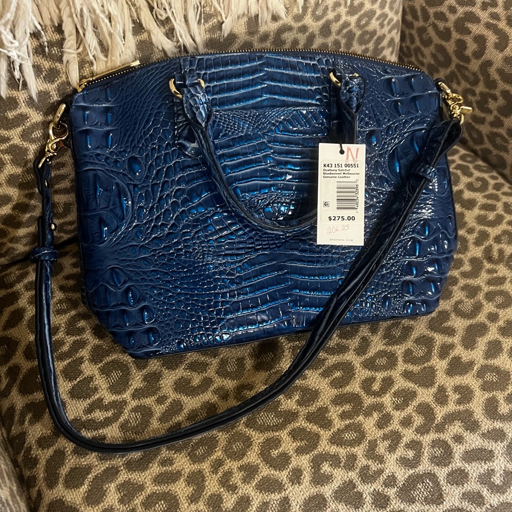 Brahmin Medium Duxbury in Bluebonnet NWT